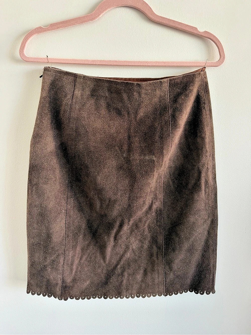 Free People Suede Midi Skirt in Brown Size 3